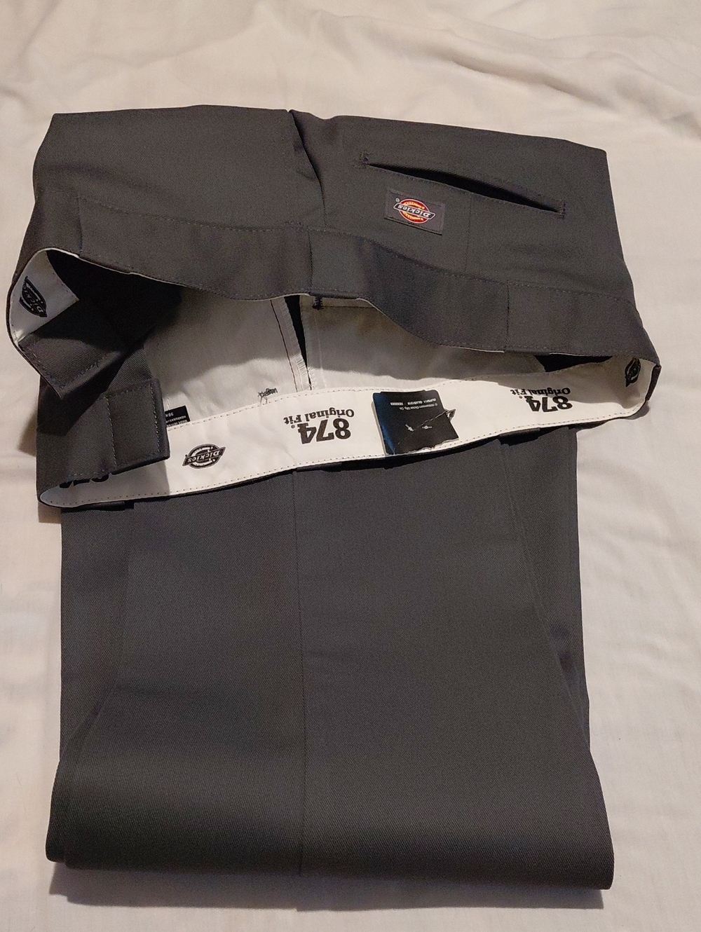 Dickies 874 High Rise Original Fit Work Pants Dark Gray NEW